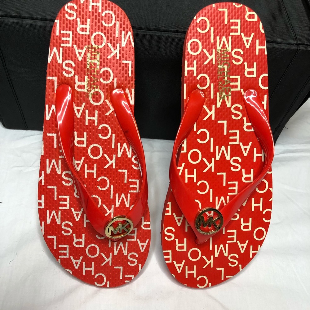 NWOT MK by Michael Kors Flip Flops